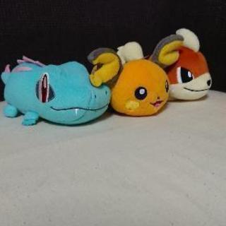 値下げ ワニノコ ライチュウ ガーディーのミニぬいぐるみ三点セット 単品あり にっしー 楽々園のおもちゃ ぬいぐるみ の中古あげます 譲ります ジモティーで不用品の処分
