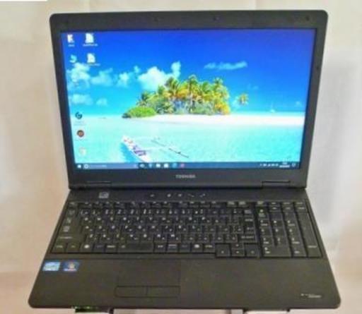 【 ＳＳＤ 】東芝dynabook Satellite B551/C　15インチ 液晶　Windows10 　高速にキビキビ動くパソコンです。