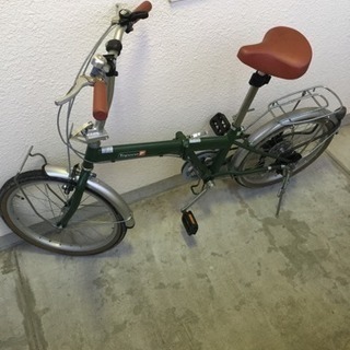 折りたたみ自転車   20型   緑   