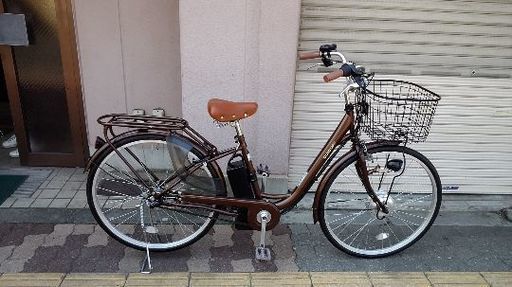 美品☆[Kaihou] SUISUI 26吋電動アシスト自転車 充電器＋キー2本)ブラウン