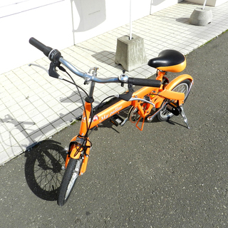 my pallas 折りたたみ自転車 サスペンション付き オレンジ 16インチ