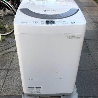 #2276 洗濯機 5.5kg SHARP ES-GE55N-S...