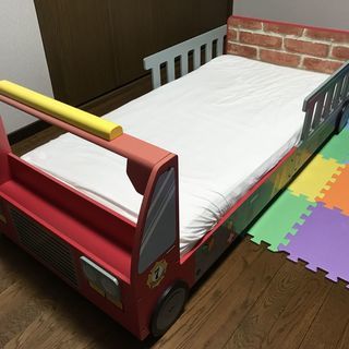 KidKraft(キッドクラフト) 消防車 トッドラー ベッド＋...