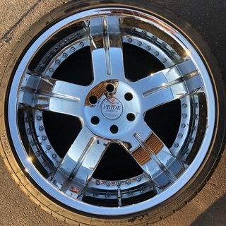 PRIDE WHEELS 6穴 PCD139.7タイヤホイールセット 275/30R24 GOLDWAY ...