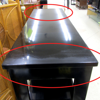 和風 3段 飾り棚 畳敷き 黒色 漆塗り風 骨董品 民芸家具 五月人形 和風