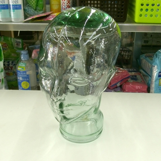 札幌① ヘッドマネキン 帽子スタンド ディスプレイ人型 ガラス ...