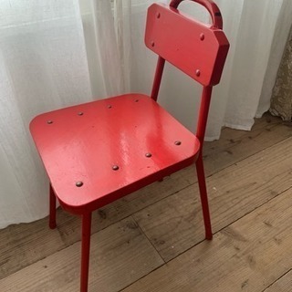 アンティーク 赤い椅子 レトロ ビンテージ