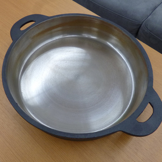 未使用保管品 山王堂 久慈砂鉄鍋 すきやき鍋 手造り 砂鉄鉄器 南部砂鉄 