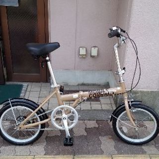 FLYWAY9.9 16吋アルミフレームの折り畳み自転車 シングル/ベージュ