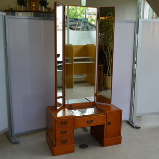 鏡台 姿見 化粧台 和家具 三面鏡 ドレッサー
