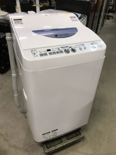 梅雨の季節に嬉しい乾燥機能付き！SHARP 2015年製 全自動電気洗濯乾燥機 ES-TG55L