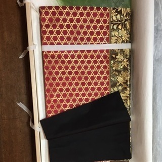 京都西陣織袋帯&無地付け下げ 桐箱入り おまけあり