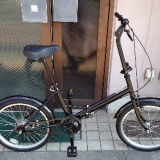 美品☆20吋 折り畳み自転車 シングル/ブラック