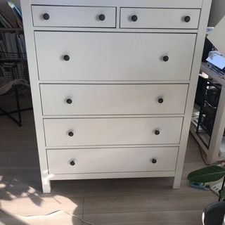 HEMNES ヘムネス チェスト(引き出し×6) ホワイトステイン - 収納家具