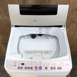 生活家電 【配送無料】SHARP 5.5kg 洗濯乾燥機 ES-TG55H