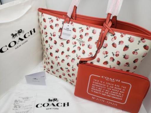 【新品】COACHコーチトートバッグリバーシブル