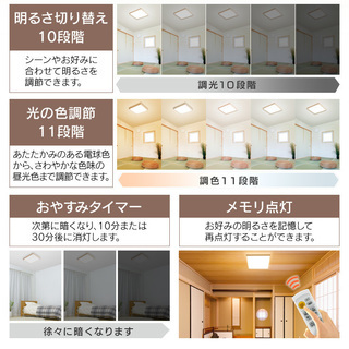 新品未開封　LEDシーリングライト 和風角形 12畳 CL12DL-5.1JM