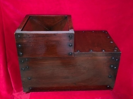 賽銭箱 時代箱 船箪笥 階段箪笥2段  船大工作製 木製品 貴重な逸品 江戸時代  アンティーク