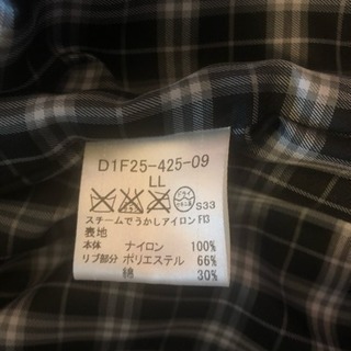 バーバリーブラックレーベル 中綿ライナー付ダウンジャケット size LL