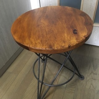 木製アイアン脚の家具★サイドテーブル