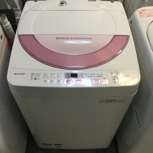 【送料無料・設置無料サービス有り】洗濯機 2016年製 SHARP ES-GE6A 中古