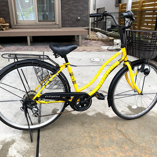 中古自転車　２６インチ　黄色
