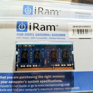 メモリ　iRam 4GB×2枚 ジャンク