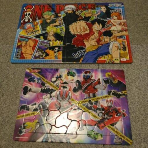 仮面ライダードライブとワンピースのパズル ゆみ 深江橋のパズルの中古あげます 譲ります ジモティーで不用品の処分