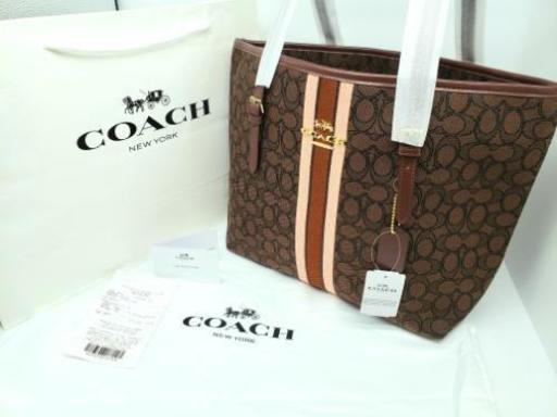 【新品】COACHコーチトートバッグシグネチャー【期間限定】