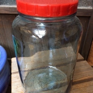 昭和レトロ♢昔の海苔のガラス瓶 メダカ鉢にも