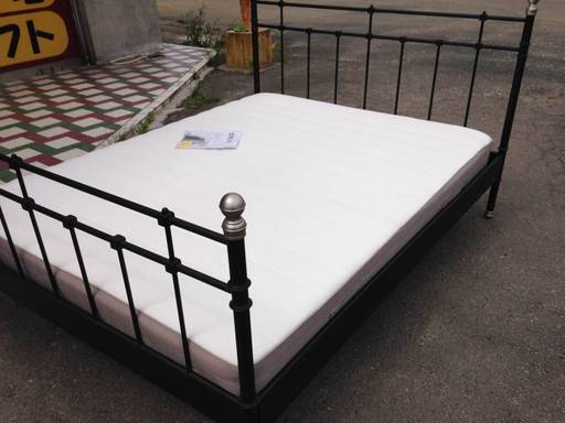 ■X292■値下げ■IKEA ベッド SVELVIK クイーンサイズ アンティーク マットレス LUROY スノコ