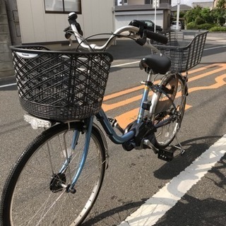 電動アシスト自転車 24インチ 青