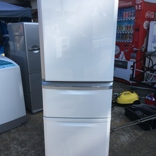 J*N様 【送料込み 美品】三菱19年製3ドア冷蔵庫335L自動製氷機 郊送料格安 335L 3ドア冷蔵庫 三菱 MR-C34C-P 2018年製 自動製氷