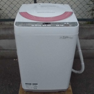 シャープ 全自動 洗濯機 ESGE60R-P 2015年製 6....