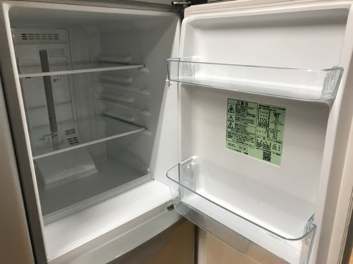 パナソニック 2ドア冷蔵庫 138L 2017年製 中古