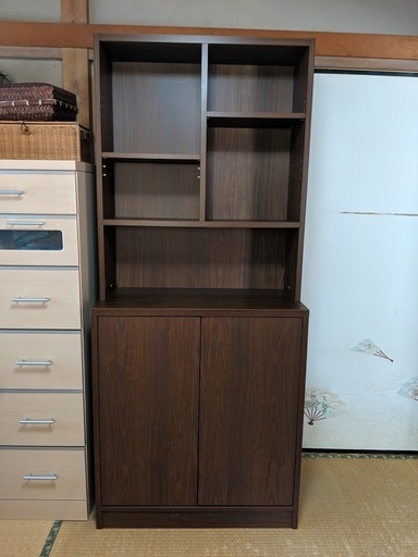ほぼ傷なし、合板製本棚、取りに来ていただける方