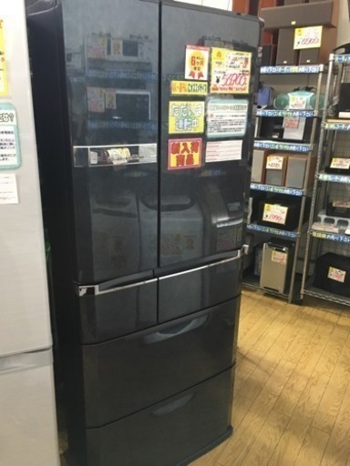 2011年製 MITSUBISHI 三菱 620Lフレンチドア冷蔵庫 日本製 MR-EX62S-AT
