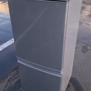 シャープ 2016年製 シルバー 2ドア冷蔵庫 *M*