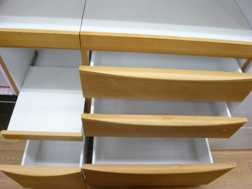 レンジボード　キッチンボード　キッチン収納　キッチンカウンター　木製　ナチュラル　幅:116cm 札幌　西岡店