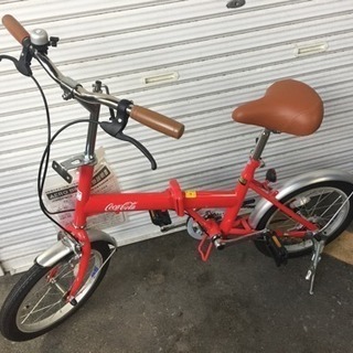 614]Coca-Colaバイク コカコーラ 折りたたみ自転車 20インチ 6段