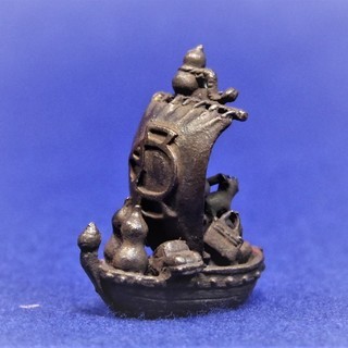 高岡銅器　盆景三品　添配　【宝船・ナマズ・蛸】　添え物　添景　豆置物