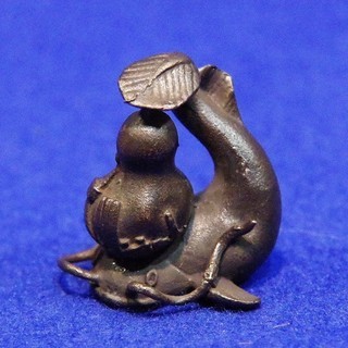 高岡銅器　盆景三品　添配　【宝船・ナマズ・蛸】　添え物　添景　豆置物