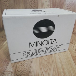 🉐🌈未使用？36年前 昭和レトロ MINOLTA キャリーバッグ...