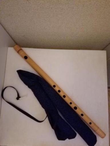 日本製 竹 篠笛(中古美品 ケース教本付き 購入額の約半額)
