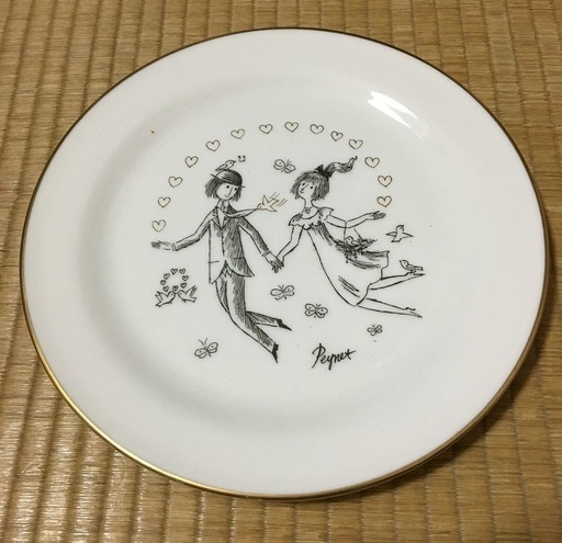 Les Amoureux De Peynet レイモンペイネの絵皿 裏拳 両国の食器の中古あげます 譲ります ジモティーで不用品の処分
