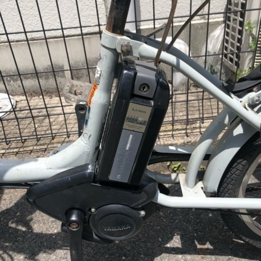 ブリヂストン ビッケBIKKE 中古 電動自転車ブルーグレー子供乗せ20インチ