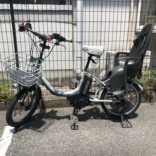 電動自転車 ブリヂストン bikke 子供乗せ 中古 ブリヂストン ビッケBIKKE 中古 電動自転車ブルーグレー子供乗せ