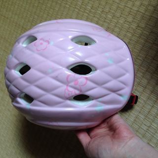 子供用 自転車 ヘルメット ピンク 女児 スポーツ 安全 47-...