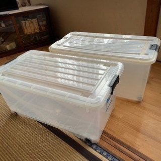 プラスチック収納ボックス 2個 よしこ 鳥取の収納家具の中古あげます 譲ります ジモティーで不用品の処分