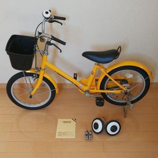 ☆無印☆１６型幼児用自転車!(^^)!イエロー